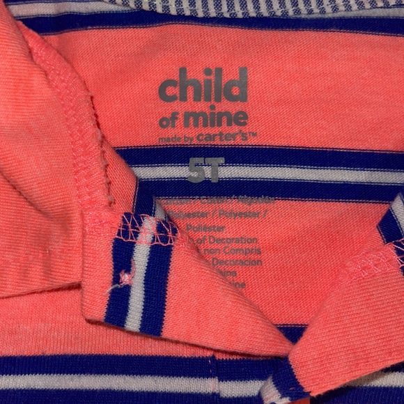 Airplane Appliqué stripe polo shirt 5T I’m not sure if you call this pink or not - Picture 3 of 6